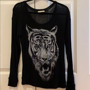 Light Weight Long Sleeve Tiger Sweater